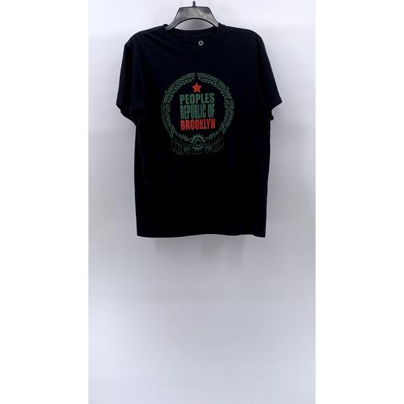 CUSTOM INK Men's Black Round Logo Crewneck Casual Short Sleeve T-Shirt SZ S - Picture 1 of 8